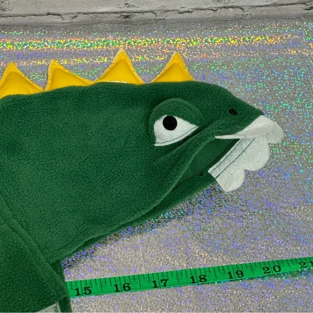 Dinosaur Size SM Dog Pet Costume Halloween Green Yellow Monster Dino